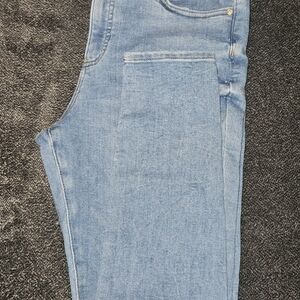 Express Light Colored Women's Blue Jeans "10L, Midrise, Skinny, Hyper Stretch"